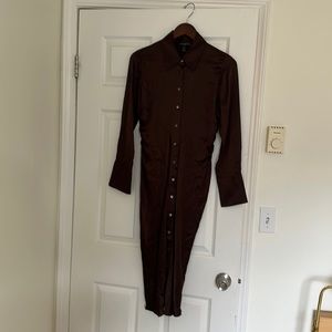 Banana Republic 90s Silk Shirt Dress - NWT